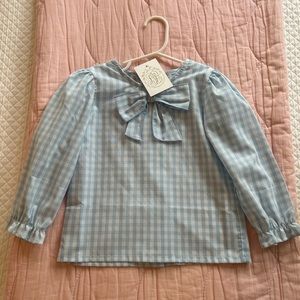 TBBC gingham blouse.  NWT.